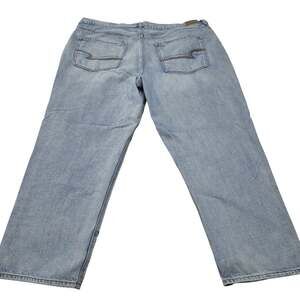 American Eagle 90s boyfriend pride rainbow pocket jeans light wash rigid